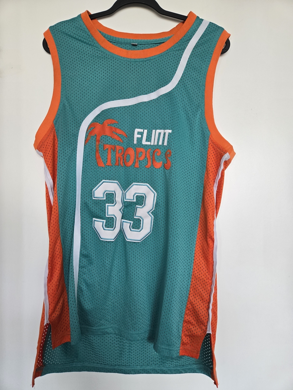 Flint Tropics Jackie Moon #33 Jersey L Semi Pro Halloween Costume